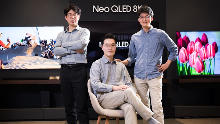 삼성전자 영상디스플레이사업부 이봉근, 이계훈, 이민훈 엔지니어(왼쪽부터)