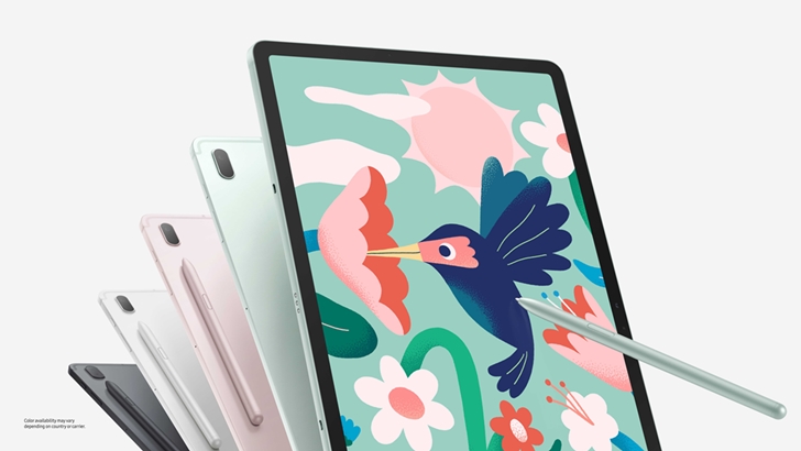 갤럭시탭S7 FE_블랙+실버+핑크+그린(2)