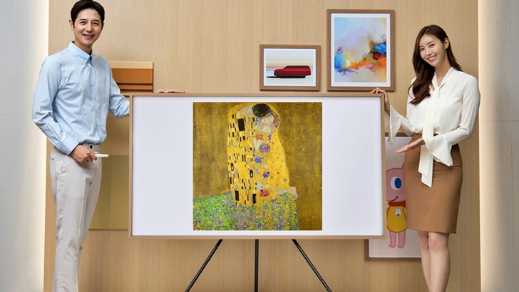 삼성전자 더 프레임 TV 벨베데레 미술관 협업(1)_구스타프 클림트의 키스