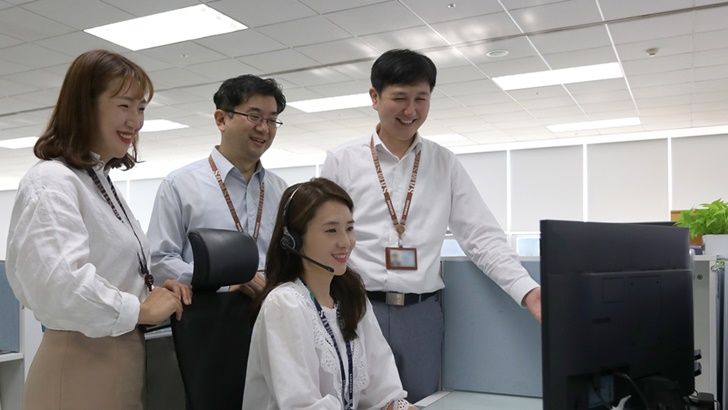 삼성전자서비스 상담사 기념 촬영