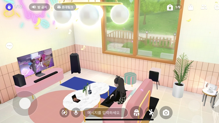 메타버스 플랫폼 제페토(ZEPETO)에서 구현된 삼성전자 ‘마이 하우스’