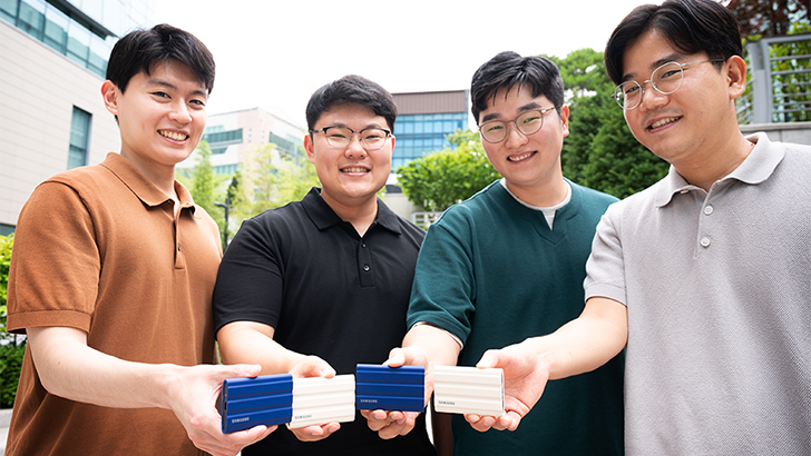 삼성전자 포터블 SSD ‘T7 실드’ 개발을 함께한 4인방