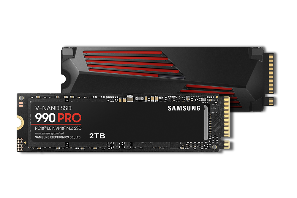 삼성전자 SSD 990 PRO 제품 전면컷