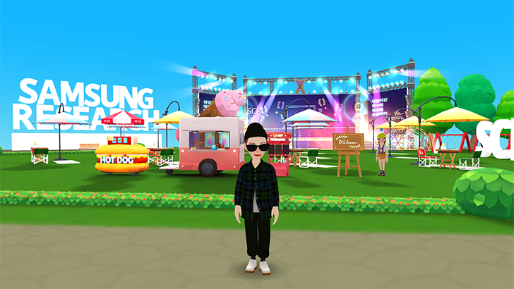 메타버스 플랫폼에 개설된 ‘SCPC 월드’ 모습