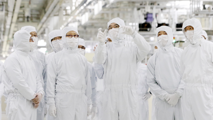 이재용 회장, 천안/온양 반도체 패키지 사업장 방문