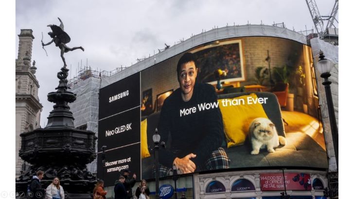 삼성 Neo QLED 8K, 영국 피카딜리 광장 밝혔다