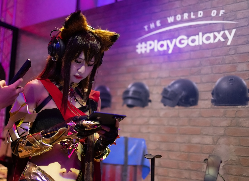 ▲ 더 월드 오브 #플레이갤럭시 행사는 갤럭시틀 통한 게임 몰입형 공간을 제공하여 방문객들의 큰 호응을 얻었다