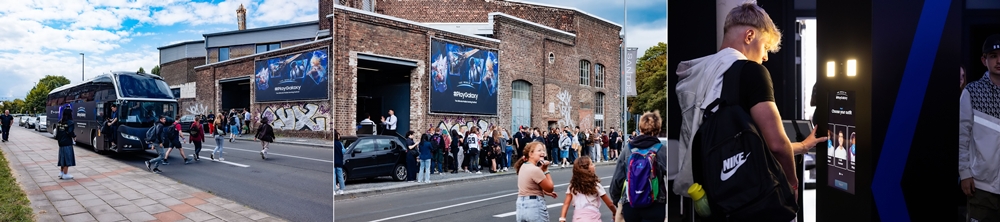 ▲ 더 월드 오브 #플레이갤럭시 행사장을 방문한 관람객들의 모습. 관람객들은 행사장에서 게임속에 들어온듯한 경험을 할 수 있다.