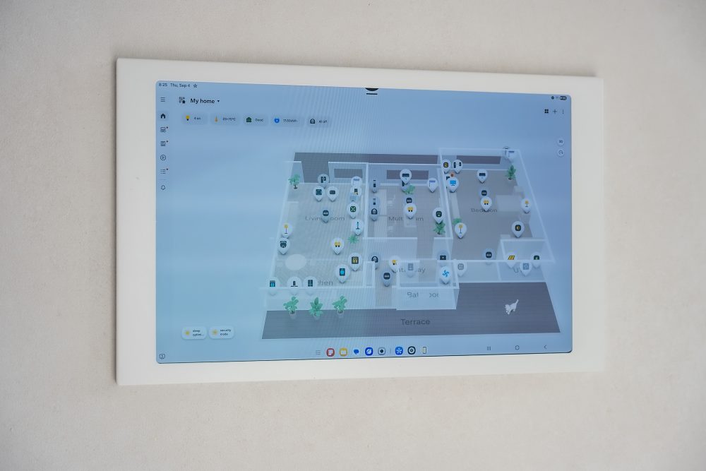 스마트싱스 3D 맵뷰를 통해 집 안의 기기 상태를 한눈에 확인·제어할 수 있다.