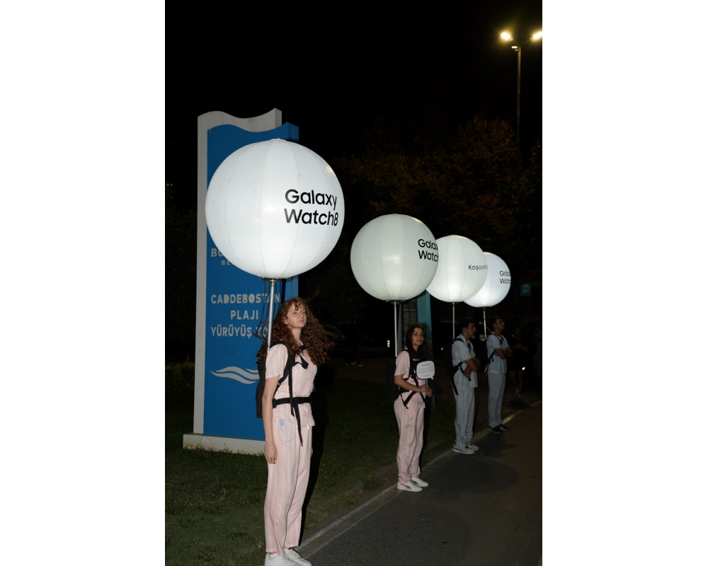 이스탄불에서 열린 ‘갤럭시 워치8’ 파자마 수면 이벤트 현장.