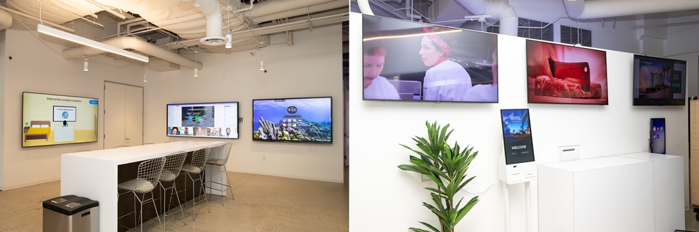 스마트싱스 프로를 체험해 볼 수 있는 CEC 센터의 호텔 제품 구역