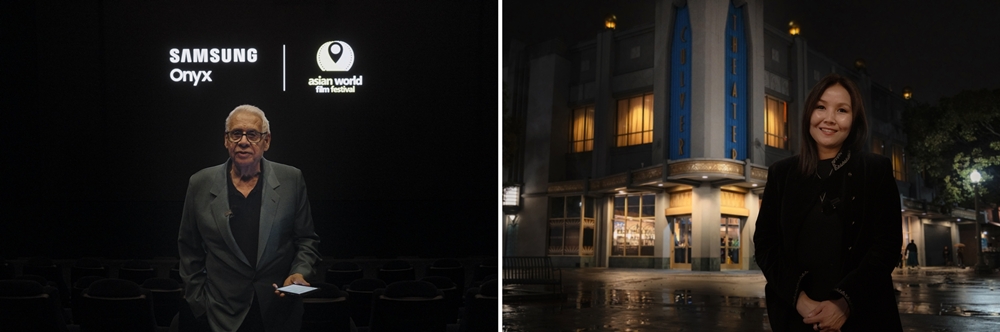 집행위원장 조지 참촘 (Georges N. Chamchoum, 왼쪽)과 공동 설립자 아셀 셰르니야조 (Asel Sherniyazova).