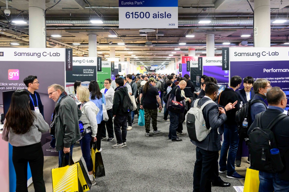 'CES 2025' 당시 삼성전자 C랩 전시관 현장