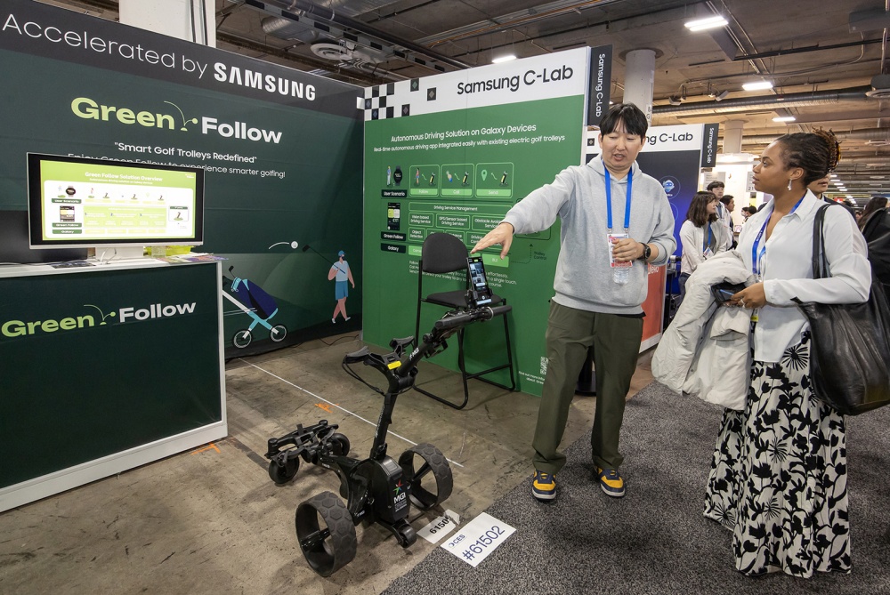 'CES 2025' 당시 삼성전자 C랩 전시관 현장