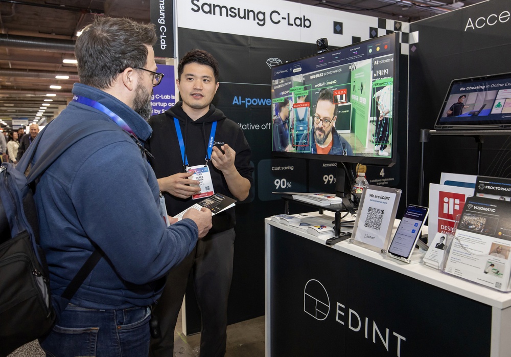 올해 1월 미국 라스베이거스에서 열린 'CES 2025' 당시 삼성전자 C랩 전시관 현장