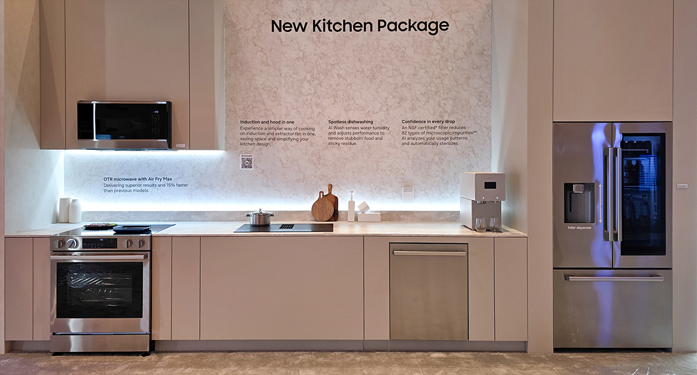 이번 전시에서 처음 공개된 ‘북미 신규 키친 패키지'.