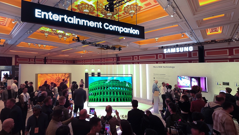 엔터테인먼트 컴패니언 전시존 전경.