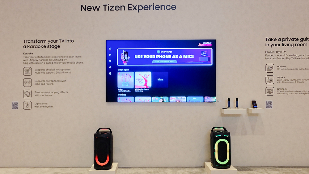 TV 하나로 다양한 엔터테인먼트 경험을 제공하는 타이젠.