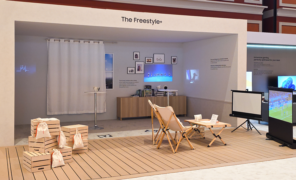 AI 화면 최적화(AI Optiscreen) 기능을 탑재한 신형 프로젝터 ‘더 프리스타일+’가 공개되었다.