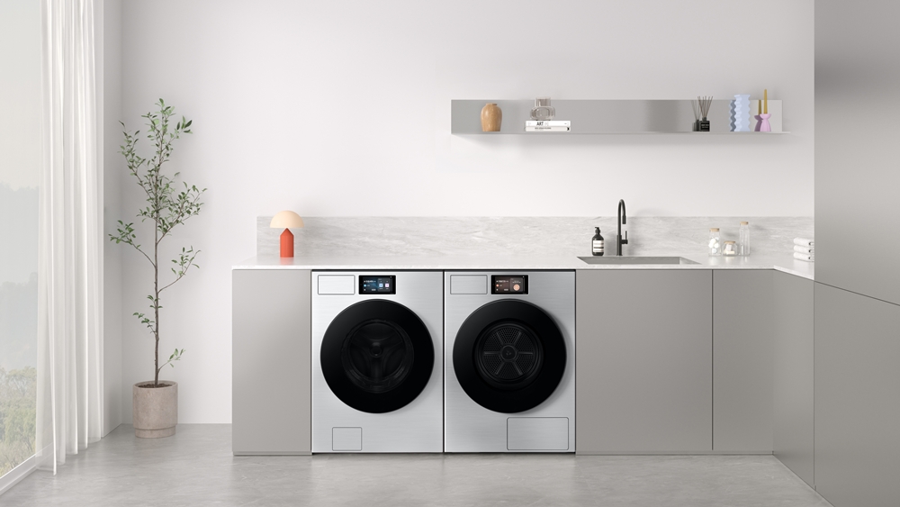 비스포크 AI 세탁기와 건조기 제품 이미지.