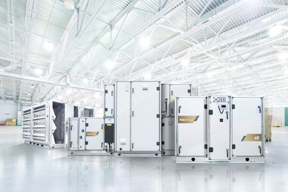 플랙트그룹이 공급하는 공기냉각, 액체냉각 등 주요 공조 솔루션 제품들.