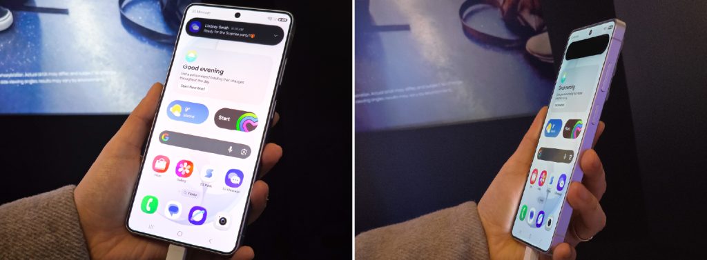 ‘프라이버시 디스플레이’를 앱 알림에 적용한 모습.