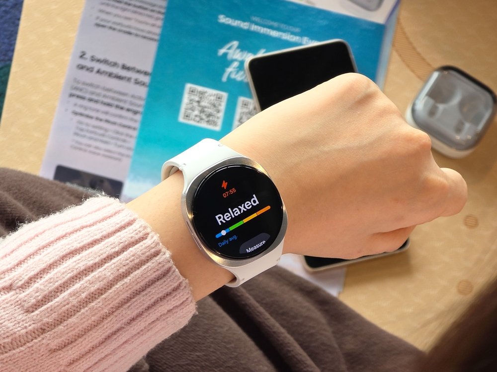 ‘갤럭시 워치8’을 통해 스트레스 지수를 확인할 수 있다.