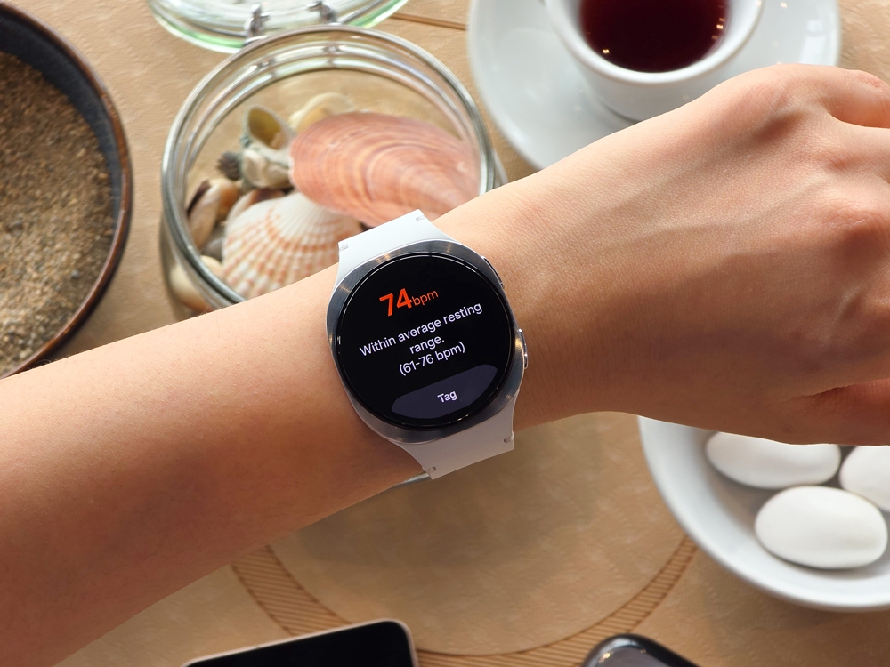 ‘갤럭시 워치8’을 통해 실시간 심박수를 확인할 수 있다.