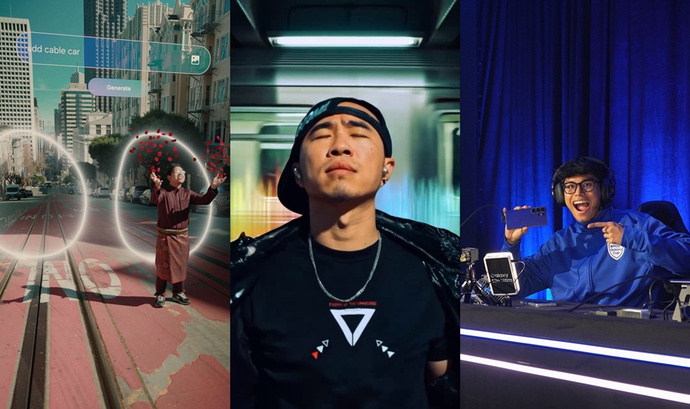 우수작으로 선정된 3편의 콘텐츠. (좌측) @sofyank96은 창의적인 편집과 트랜지션으로 갤럭시 S26 울트라의 포토 어시스트와 줌 기능을 표현해 관중들의 기립박수를 자아냈다. (가운데) @drexlee는 샌프란시스코 곳곳을 돌아다니며 갤럭시 버즈4 프로의 Hi-Fi 사운드를 강조하는 콘텐츠를 제작했다. (우측) @nr_ihsn은 플레이갤럭시 컵: 펍지 모바일 오픈 현장의 하이라이트를 생생하게 담아냈다.