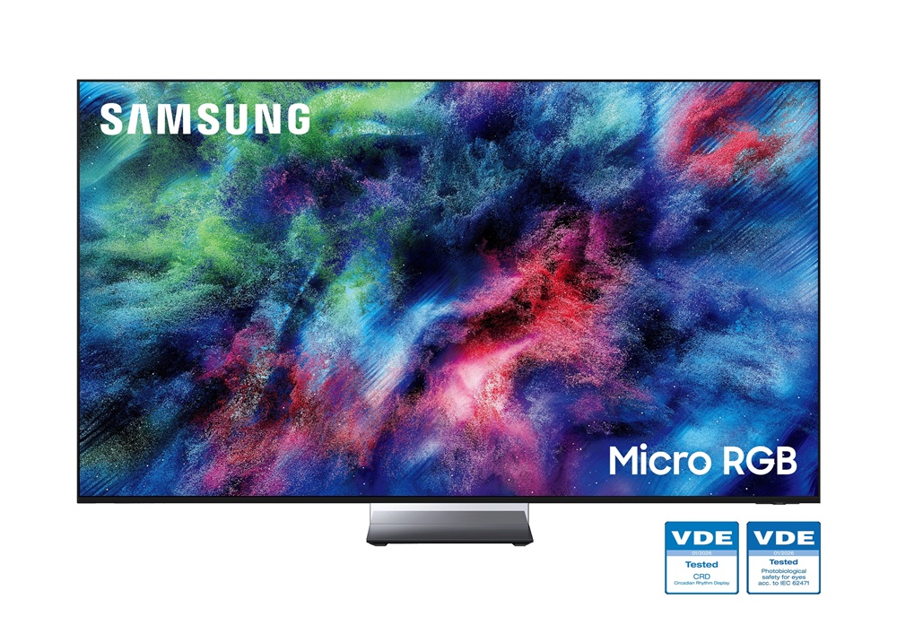 삼성전자 마이크로 RGB TV(R95H)가 독일의 시험·인증 기관 VDE(Verband Deutscher Elektrotechniker)로부터 '눈 안전성(Safety for Eyes)'과 '생체 리듬 디스플레이(CRD, Circadian Rhythm Display)' 인증을 동시에 획득했다.