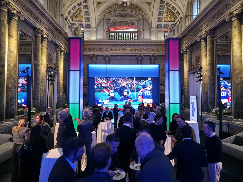 이탈리아 밀라노의 유서 깊은 건축물인 팔라초 세르벨로니(Palazzo Serbelloni)내 조성된 ‘삼성 하우스’.