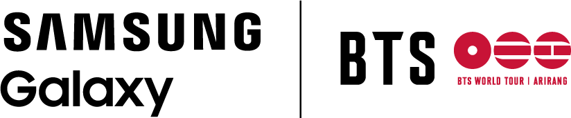 삼성 갤럭시, BTS 로고.