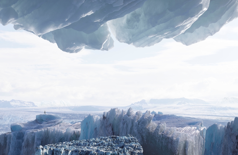 목성의 위성을 시각화한 ‘유로파(europa, 2016)’는 우주와 인간의 상상력에 매료된 작가의 예술 세계가 담겨있는 작품이다. (사진제공: 마이클 나자르)