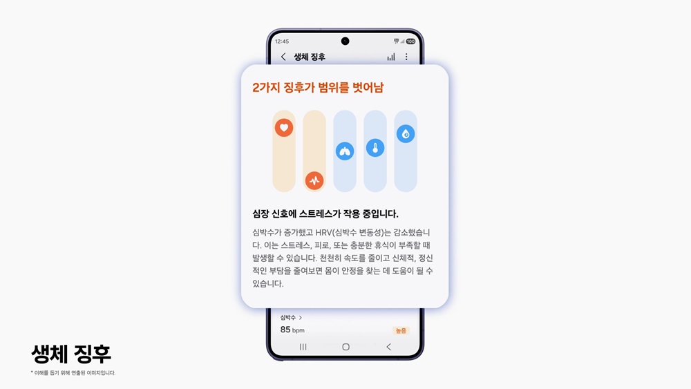 갤럭시 워치 차세대 헬스 기능 생체 징후.