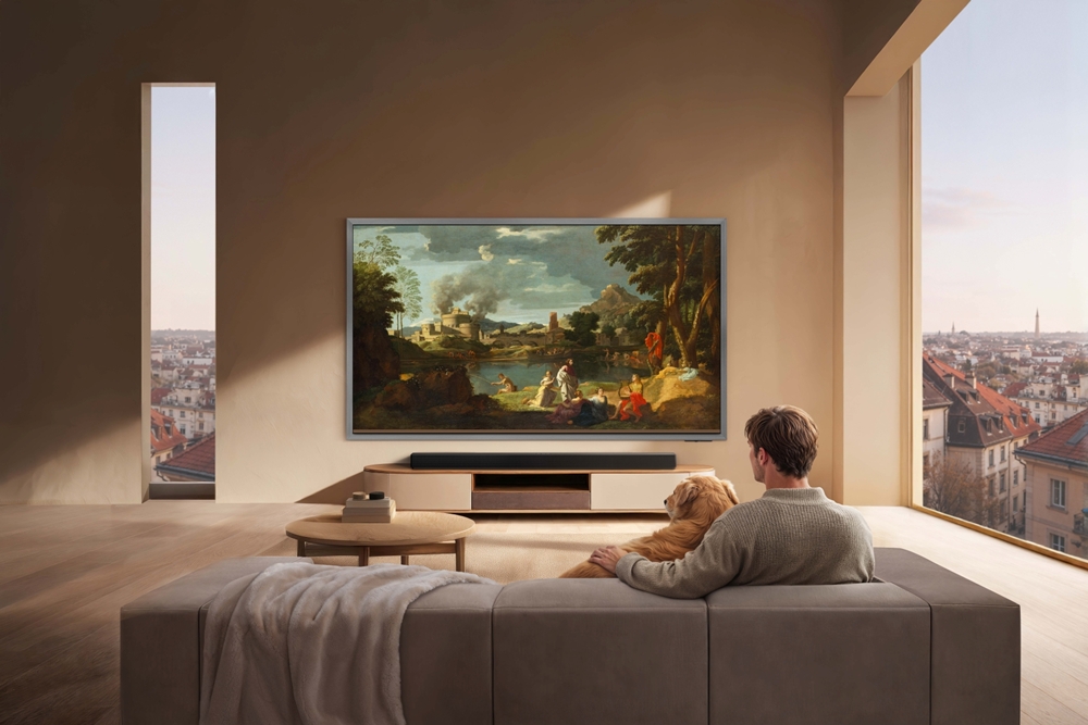 '삼성 아트 스토어'에서 루브르 박물관 컬렉션을 감상할 수 있다. 니콜라 푸생(Nicolas Poussin)의 '오르페우스와 에우뤼디케(Orpheus and Eurydice)' 라이프스타일 이미지.
