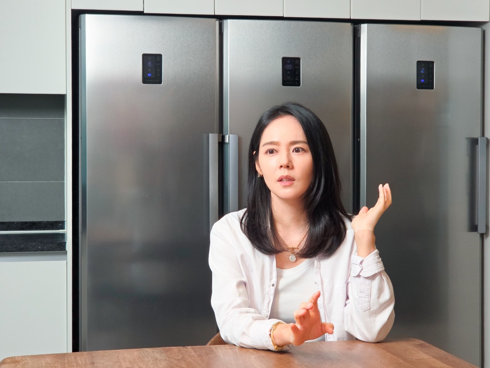 두 아이의 성장과 가족의 일상을 함께한 삼성 냉장고는 한가인에게 특별한 의미를 지닌다.
