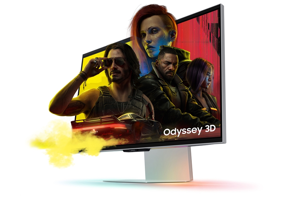 삼성전자 무안경 3D 모니터 '오디세이 3D'가 '사이버펑크 2077'을 3D 모드로 지원한다.